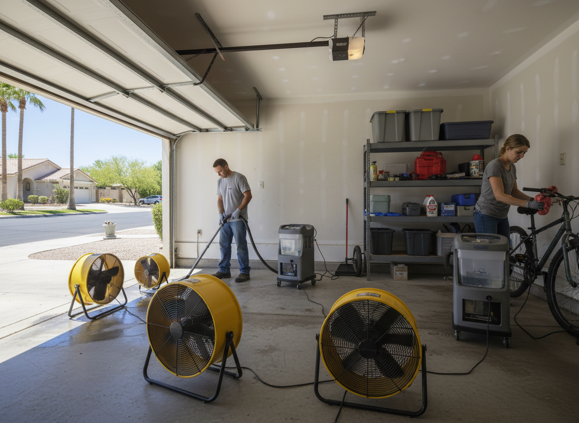 Drying Out Flooded Garages After Summer Storms