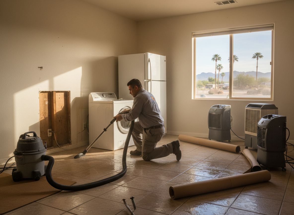 Appliance Water Damage Cleanup in Gilbert