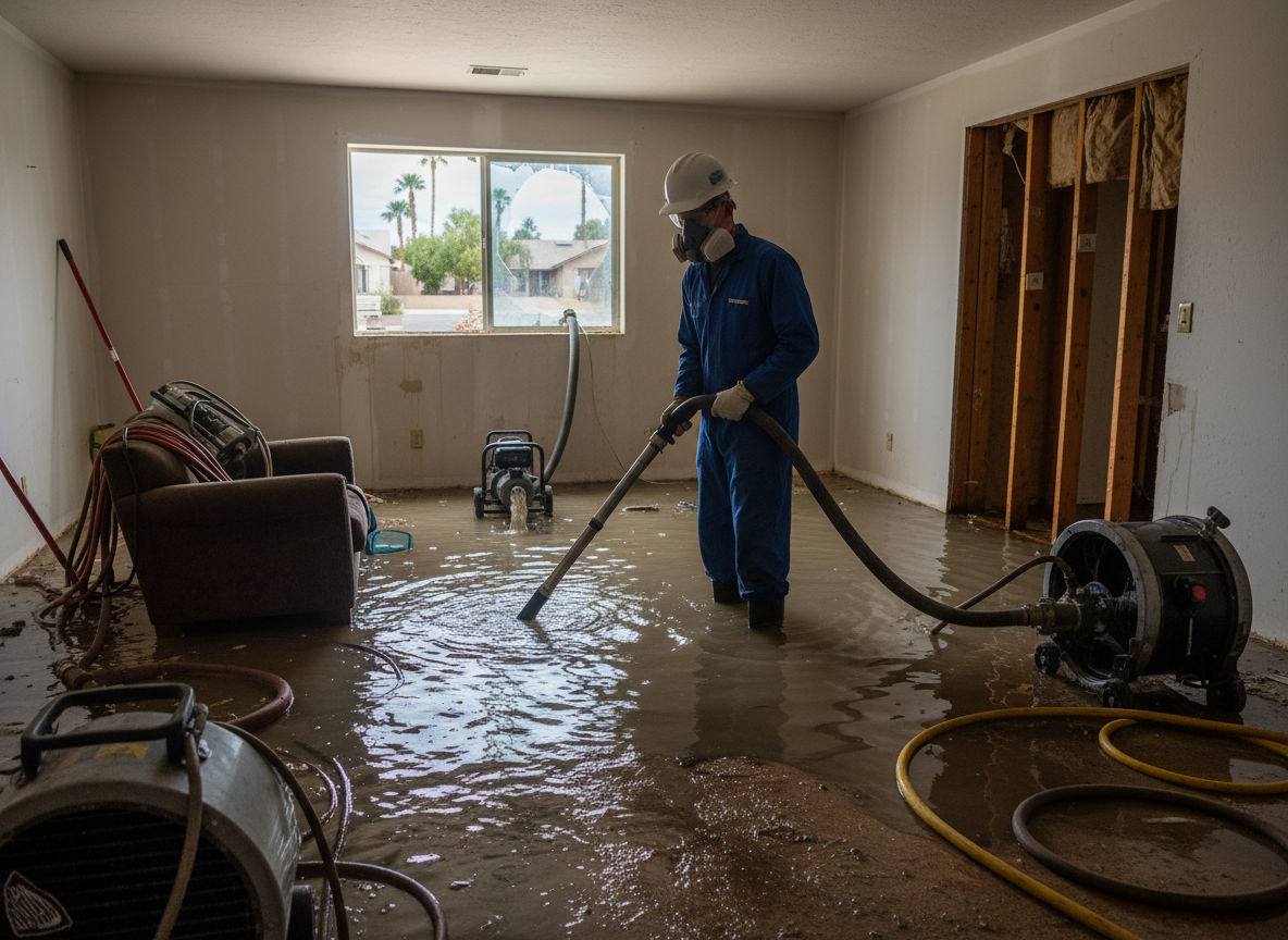 Storm Water Damage Restoration in Gilbert