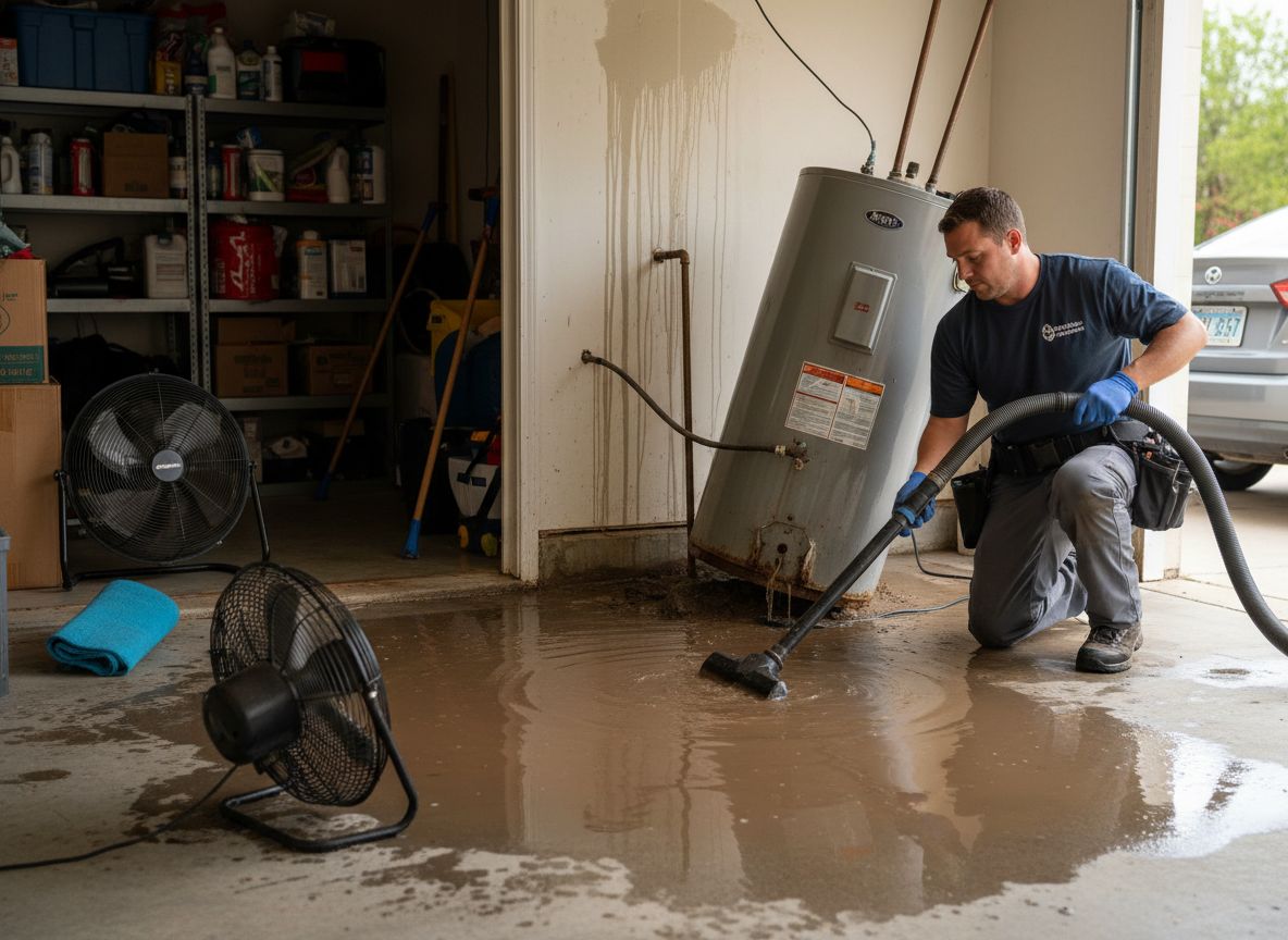 Water Heater Leak Cleanup in Gilbert